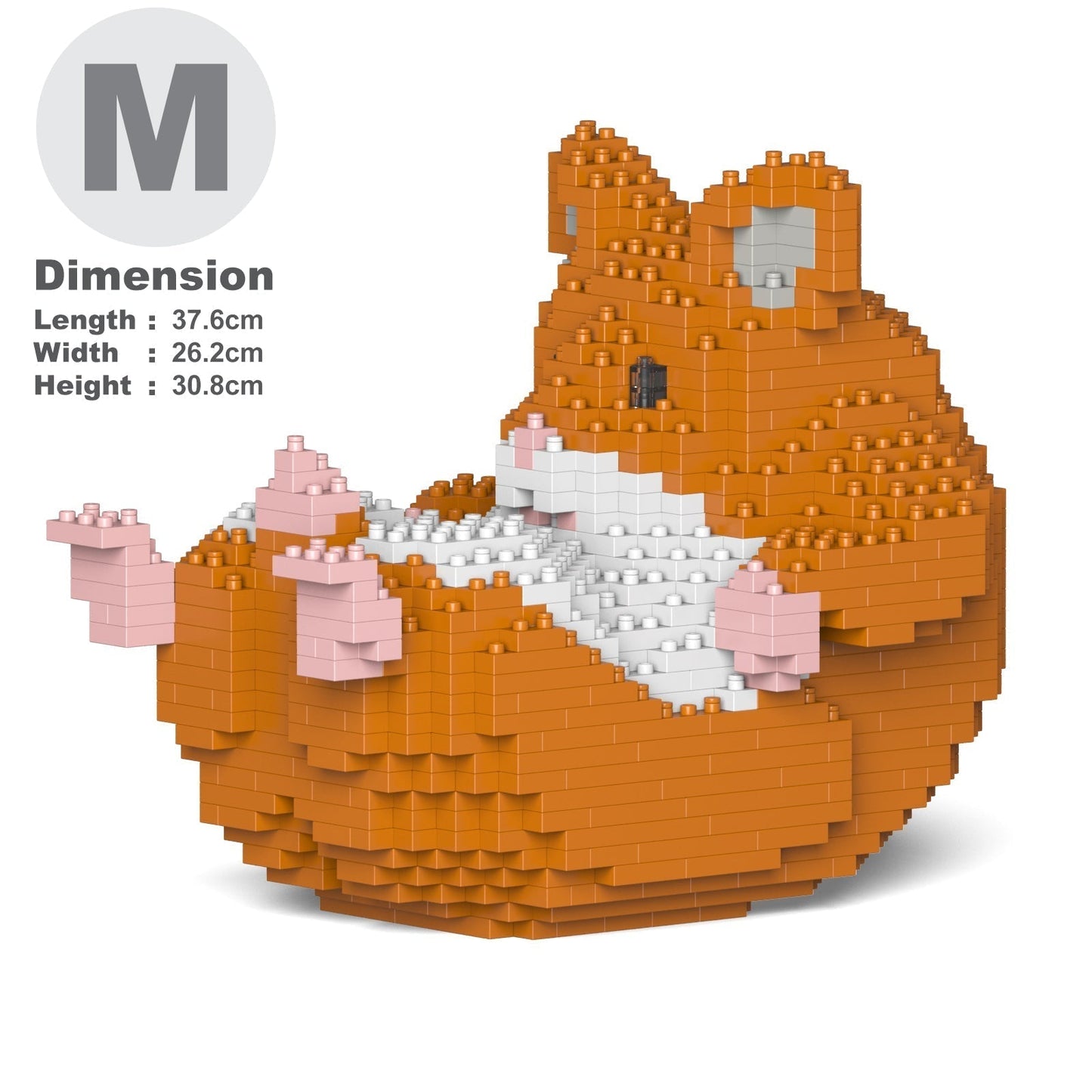 Hamster roux sur le dos