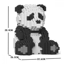 Panda assis grande taille