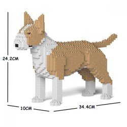 Chien Bull Terrier beige