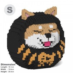 Poupée Daruma Shiba n°1 noire