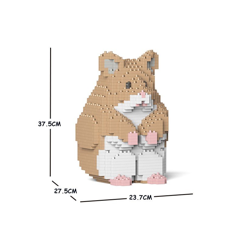 Large standing beige hamster