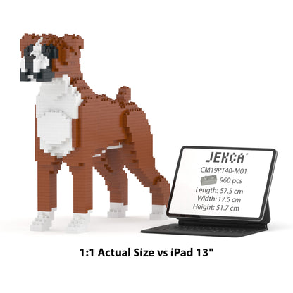 Chien Boxer marron
