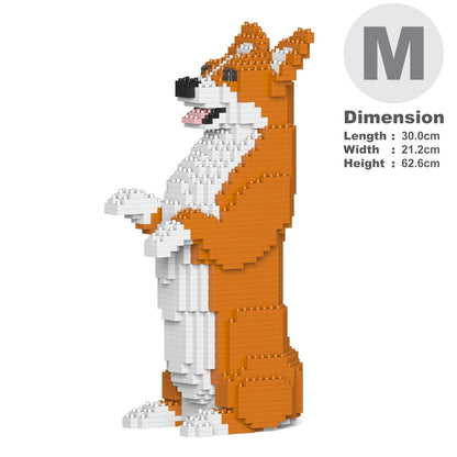 Chien Welsh Corgi debout roux