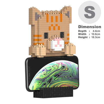 Support de Téléphone Chat Tigré roux