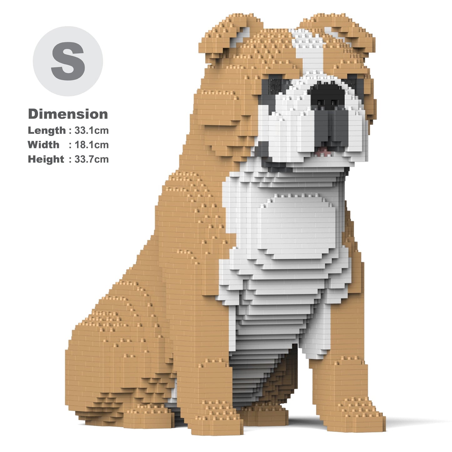 Chien Bulldog Anglais (4 en 1) beige