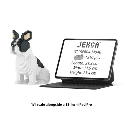 Chien Bouledogue Français assis caille noir