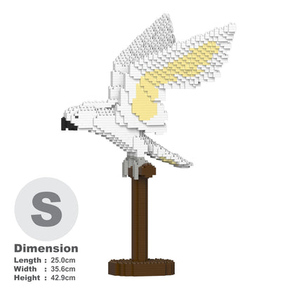 Cacatoès blanc ailes déployées