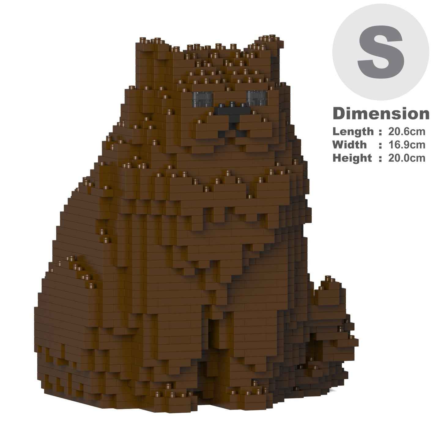 Chat Persan marron assis