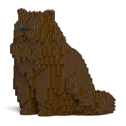 Chat Persan marron assis