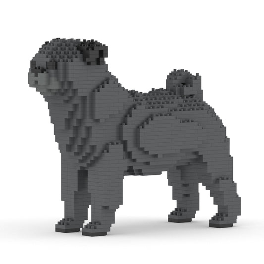 Chien Carlin gris