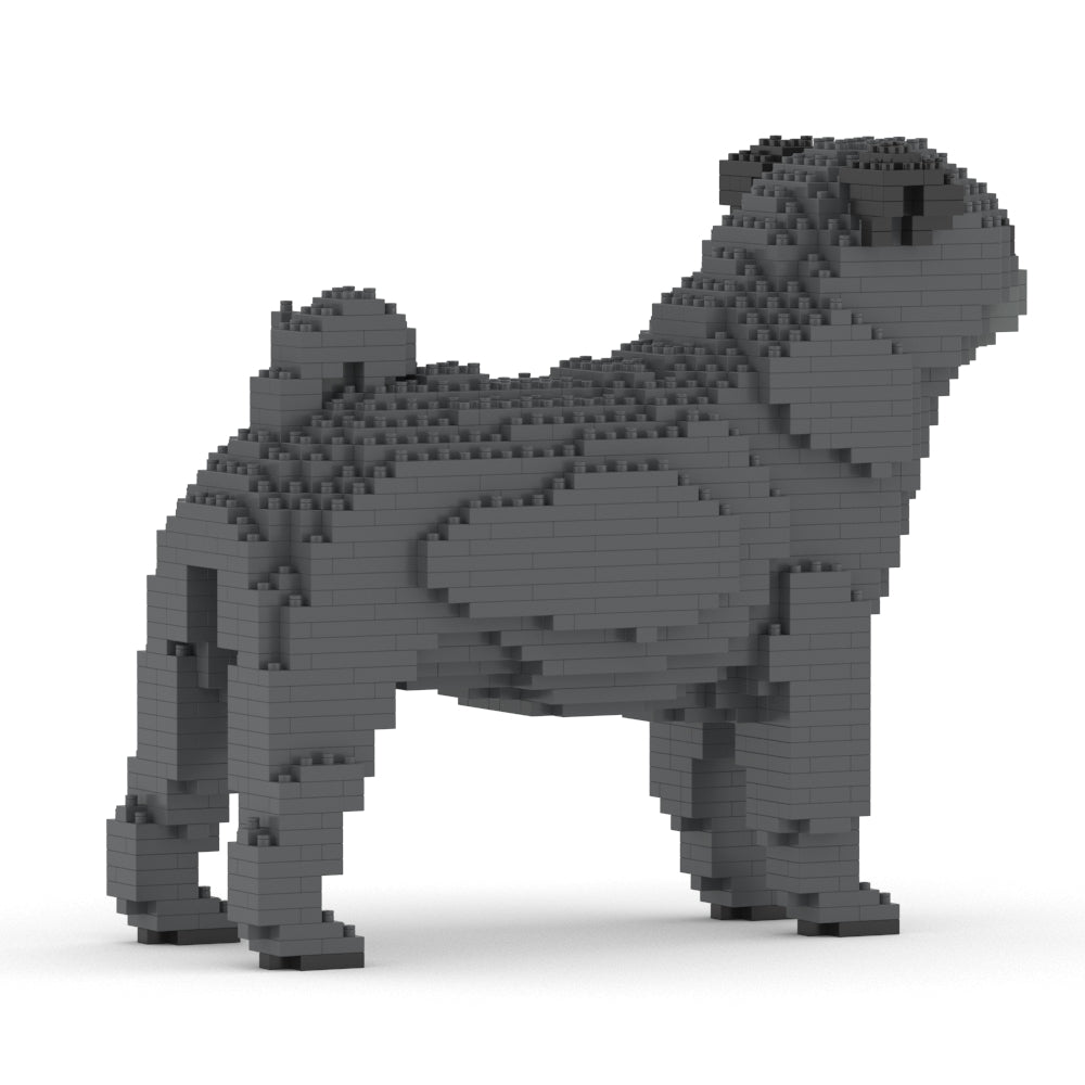Chien Carlin gris