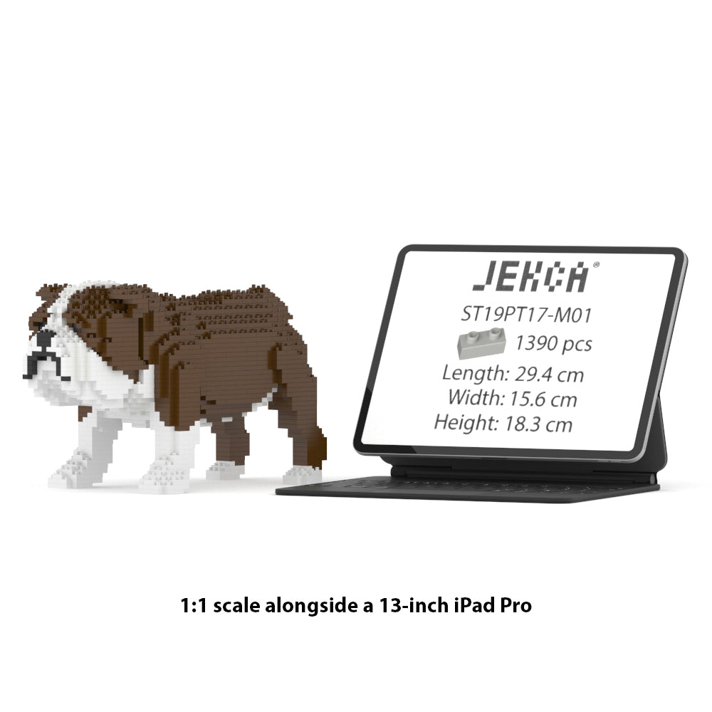 Chien Bulldog Anglais marron