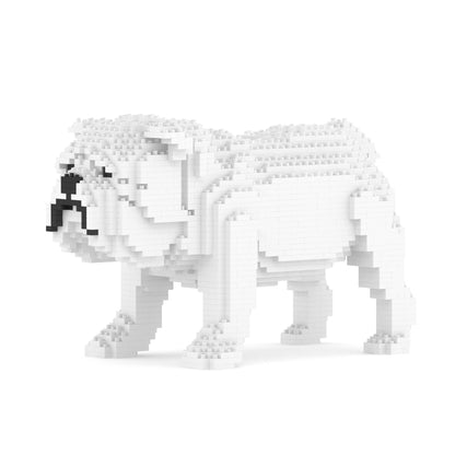 Chien Bulldog Anglais blanc