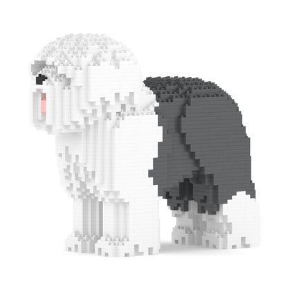 Chien Bobtail gris