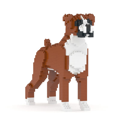 Chien Boxer marron