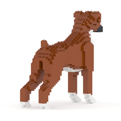 Chien Boxer marron