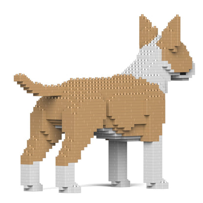 Chien Bull Terrier beige