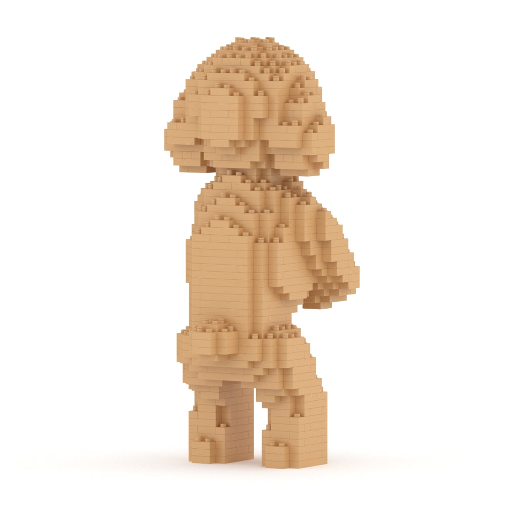 Chien Caniche Nain debout beige