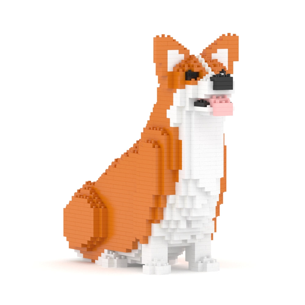Chien Welsh Corgi assis roux