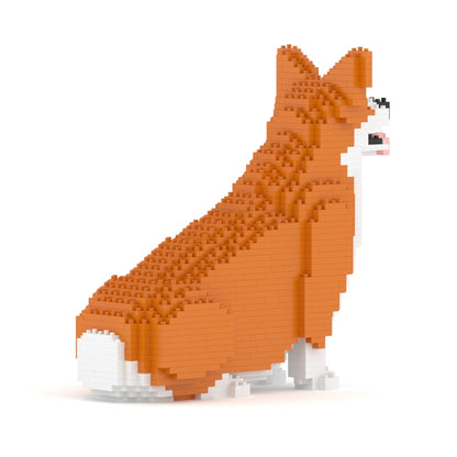 Chien Welsh Corgi assis roux