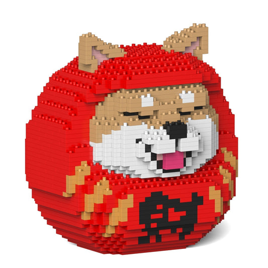 Poupée Daruma Shiba n°1 rouge