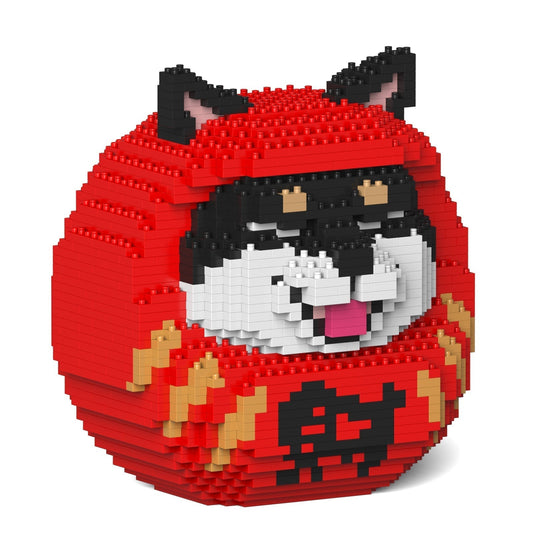 Poupée Daruma Shiba n°2 rouge