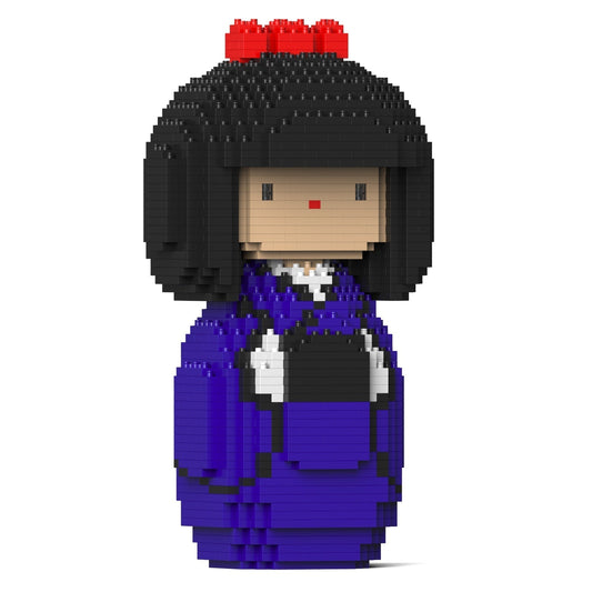 Poupée Kokeshi bleue