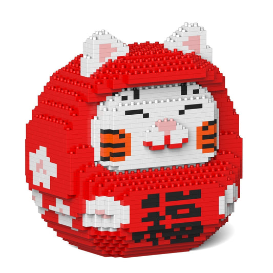 Poupée Daruma Maneki Neko rouge