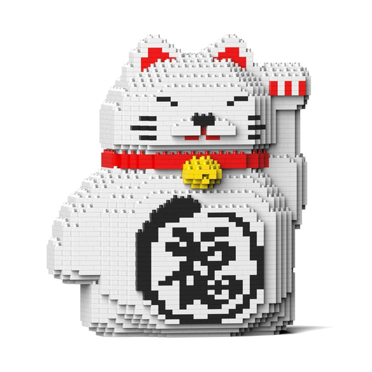 Chat porte-bonheur Maneki Neko n°2 blanc