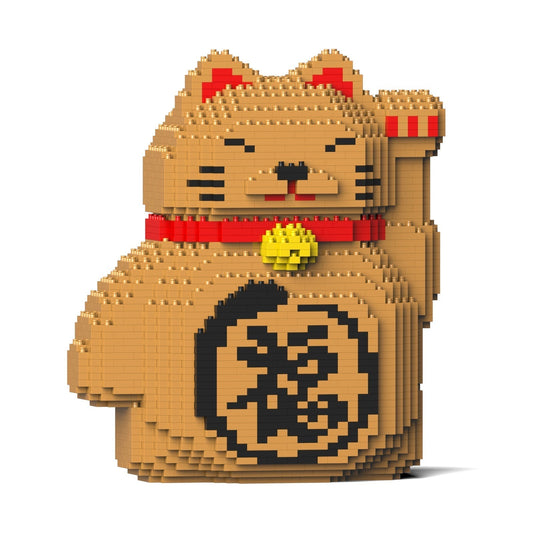 Chat porte-bonheur Maneki Neko n°2 beige