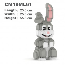 Lapin gris grande taille