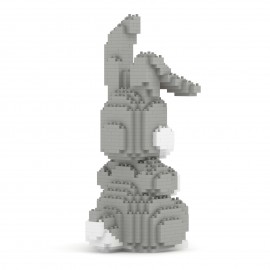 Lapin gris grande taille